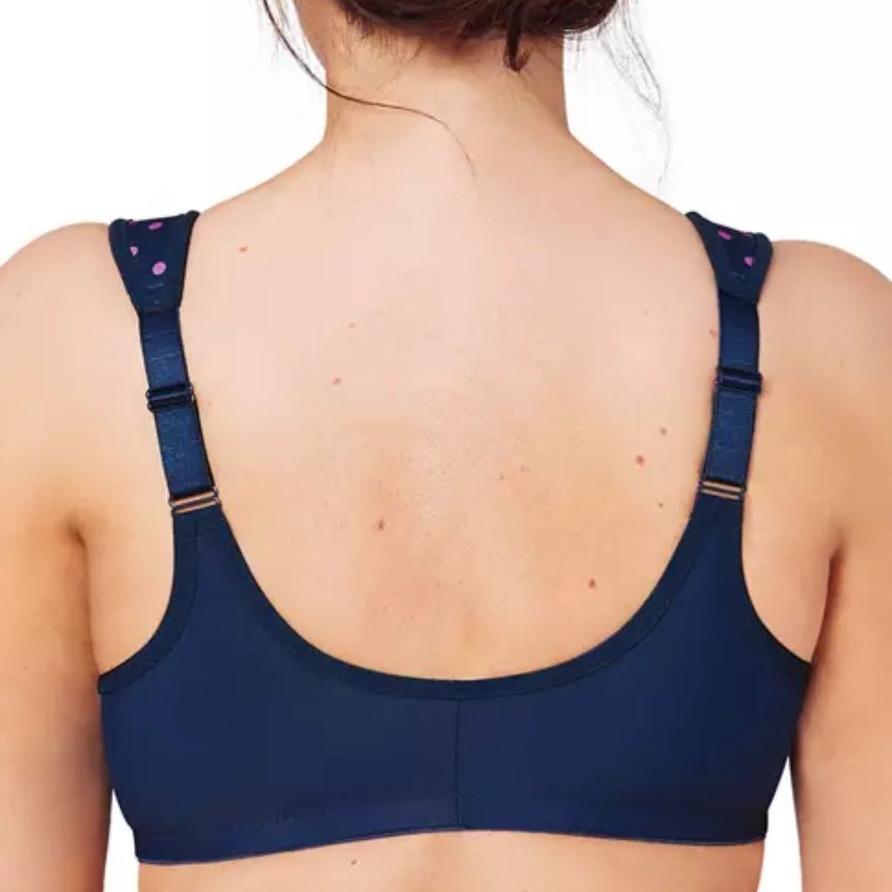 Glamorise Plus Size Full Figure WonderWire Front-Close Bra in Medieval Blue NWOT - Picture 2 of 9